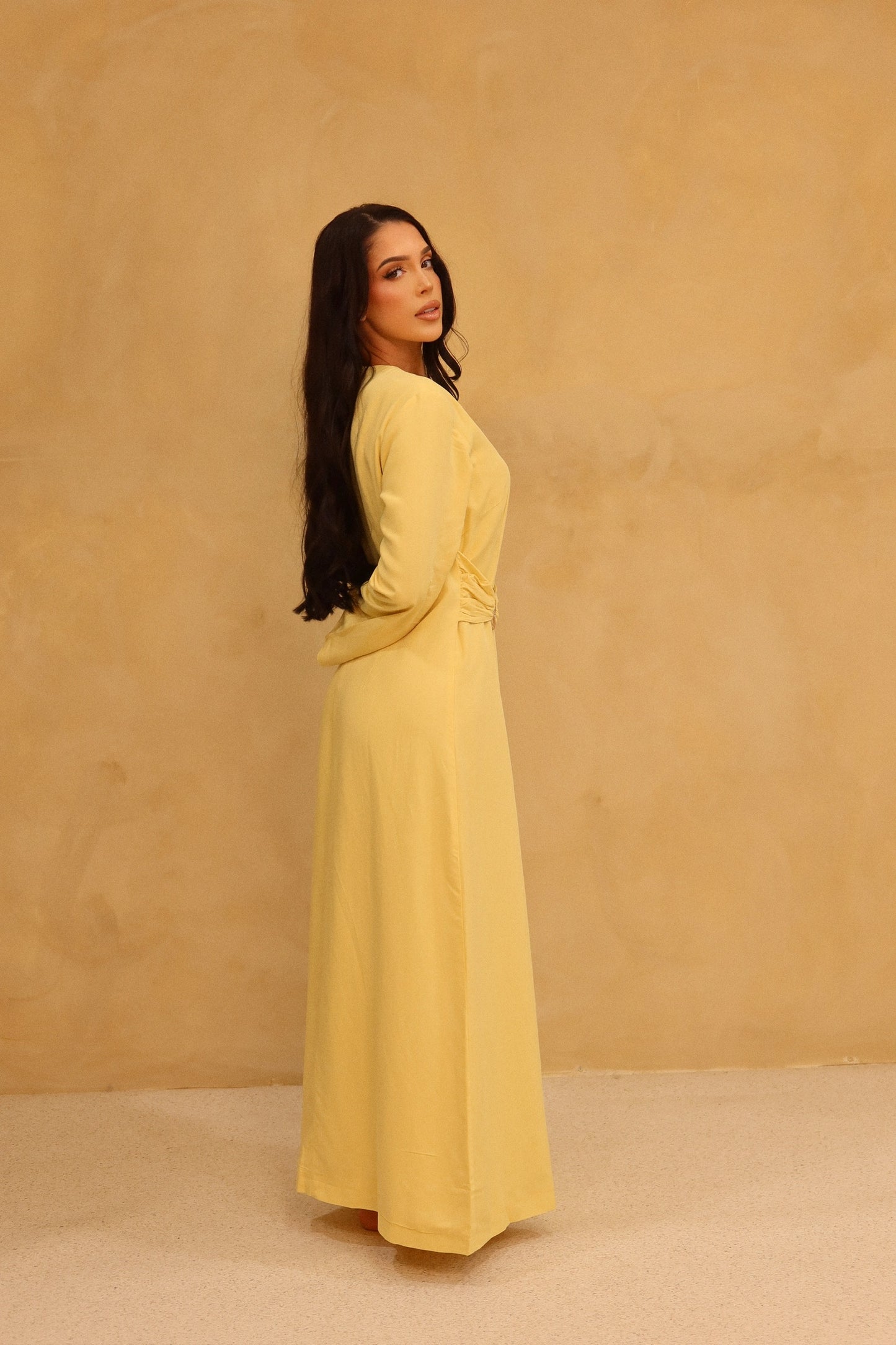 AMIRA DRESS - BUTTER