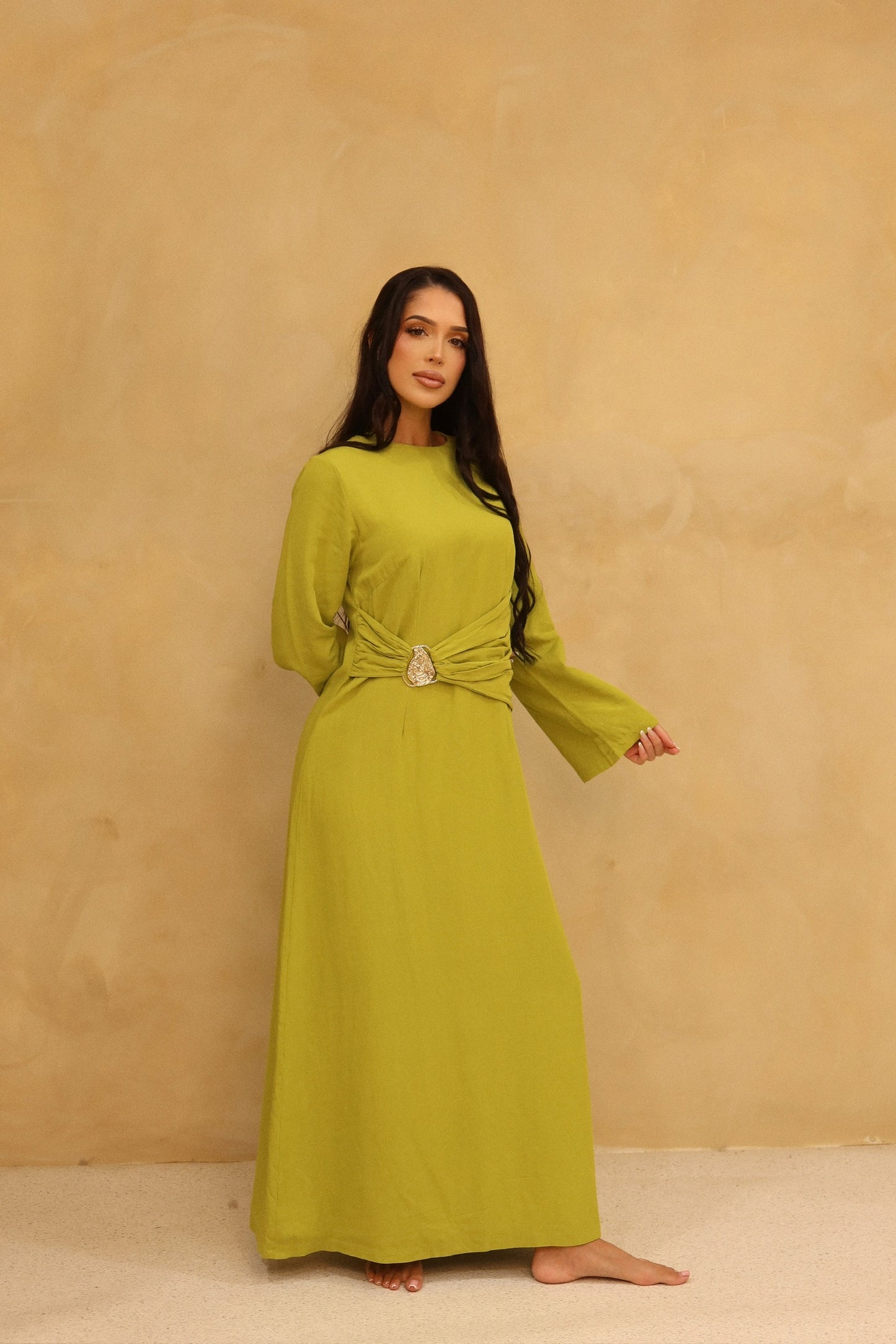 AMIRA DRESS - LIME